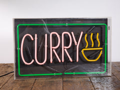 Neon Curry Shop Sign