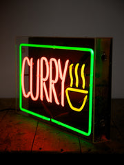 Neon Curry Shop Sign