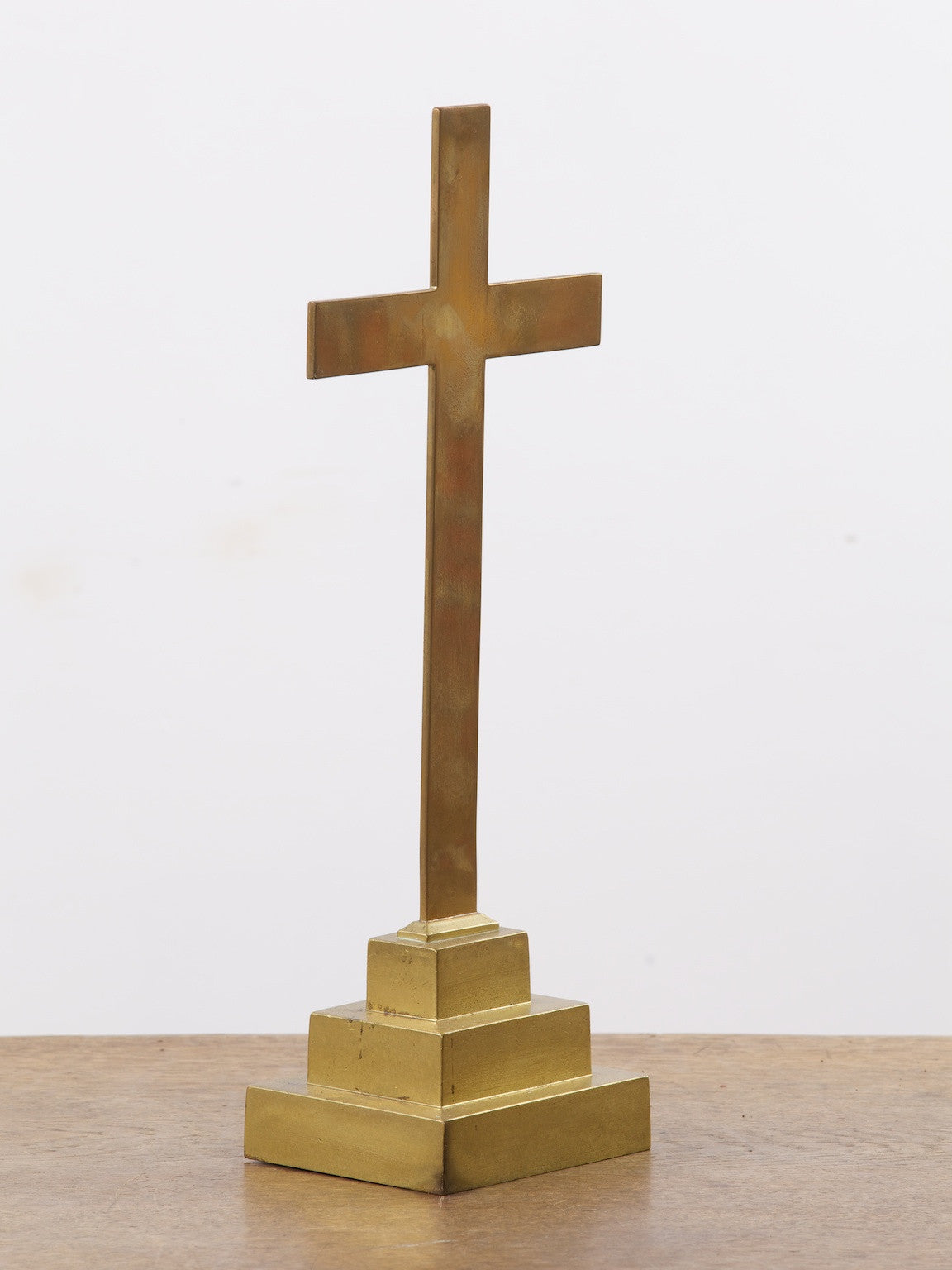 Simple Brass Crucifix
