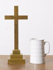 Simple Brass Crucifix