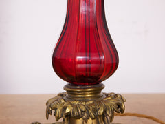 Red Glass Table lamp