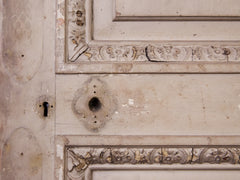 Two six panel late Georgian Mahogany Doors