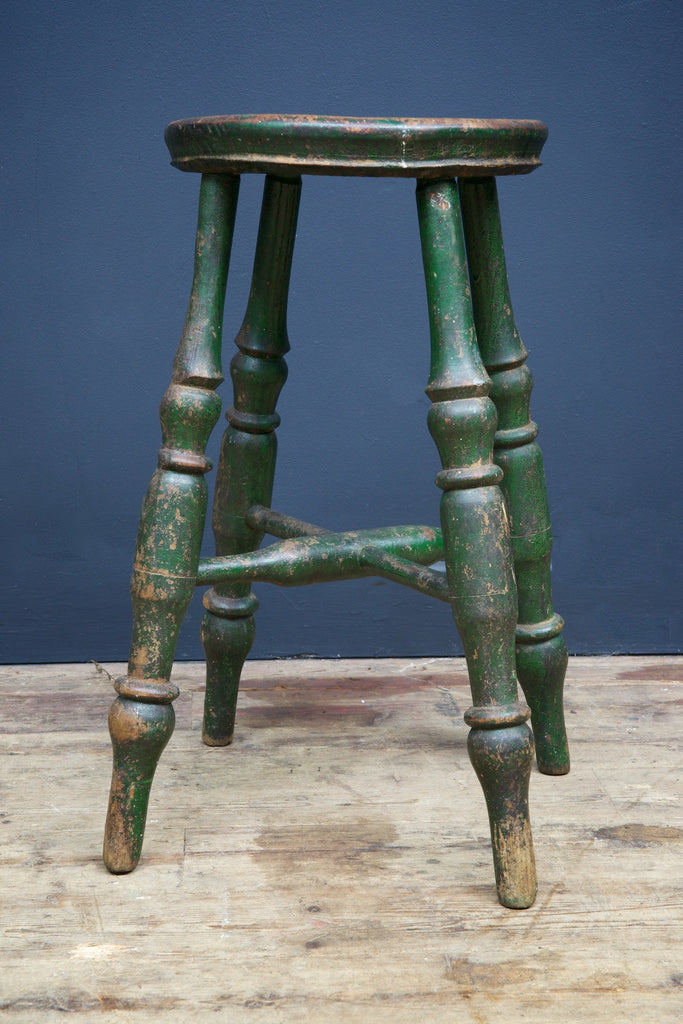 Exceptional Painted Stool