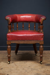 Red Leather Desk Chair