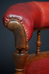 Red Leather Desk Chair