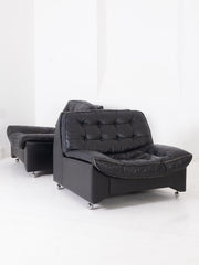 Low Leather Armchairs
