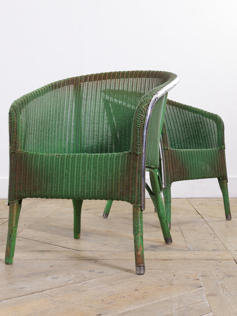Green Wicker Chairs Drew Pritchard Ltd