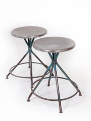 Painted Factory Stools
