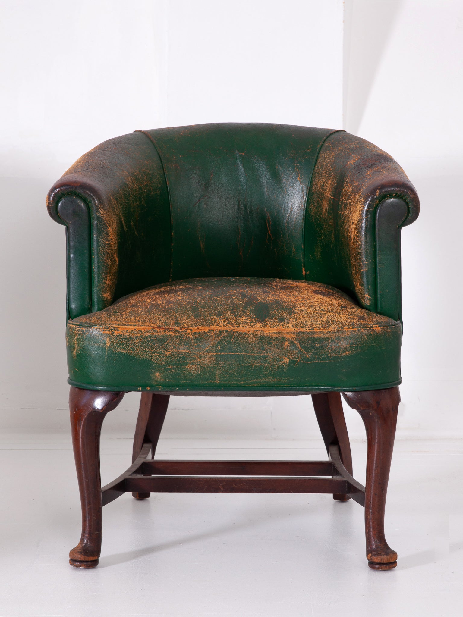 Green Leather Desk Chair Drew Pritchard Ltd