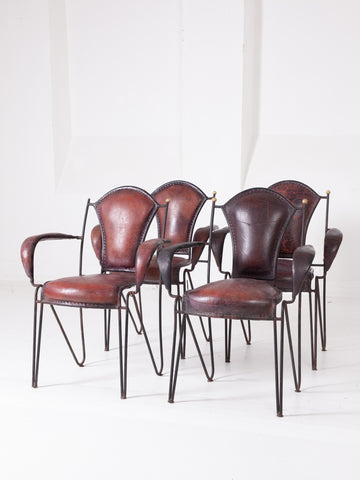 Leather & Steel Chairs