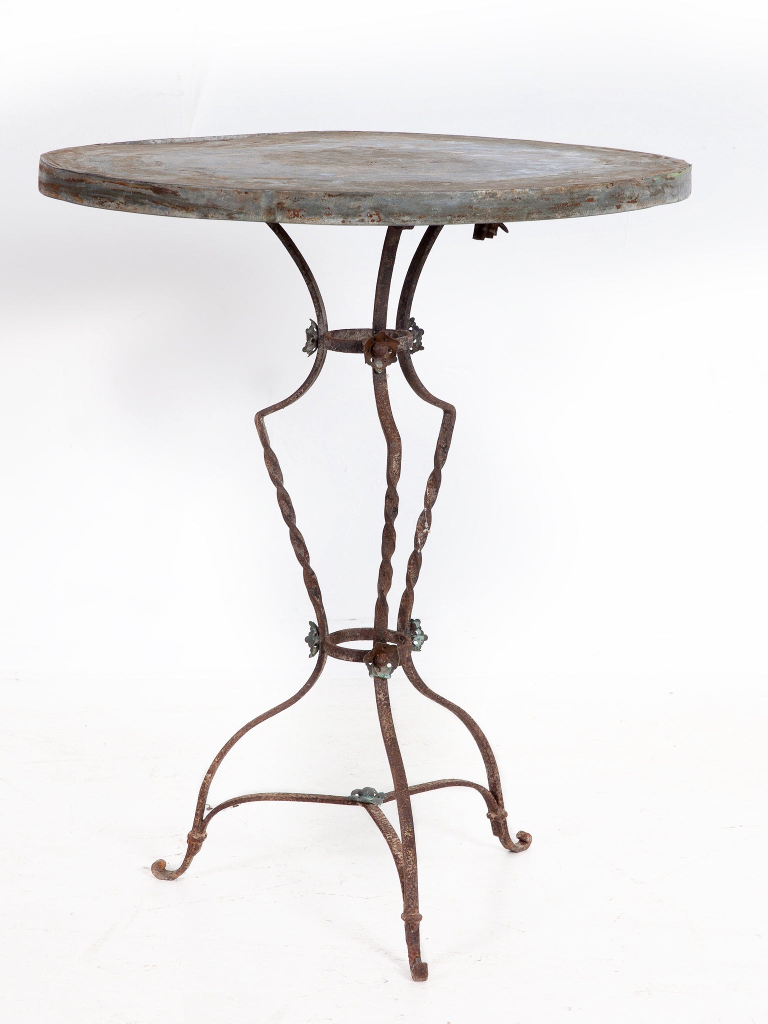 Zinc Top Bistro Table Drew Pritchard Ltd