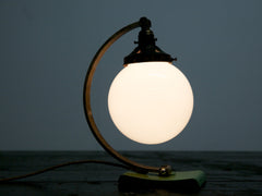 Opaline Globe Table Lamp