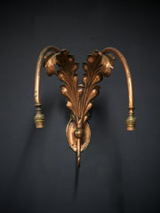 Copper Two Branch Wall Light