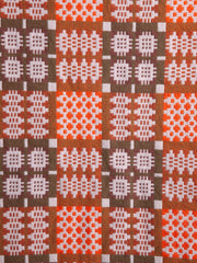 Orange & Brown Tapestry Blanket