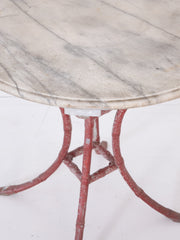 Faux Bamboo & Marble Table