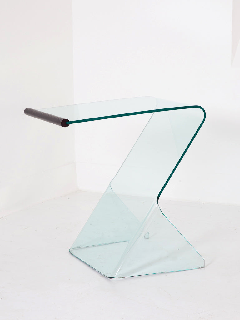 Curved Glass Side Table