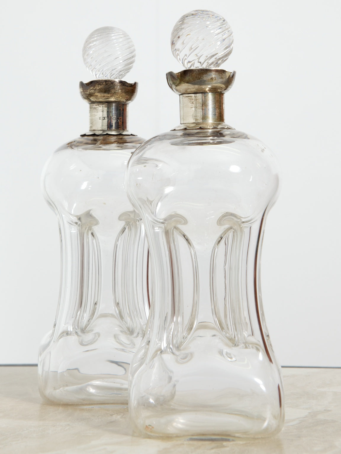 A Pair of Glug Glug Decanters
