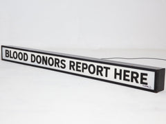 Blood Donors Report Here