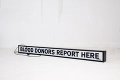 Blood Donors Report Here