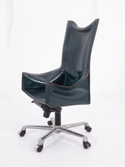 Green Leather Desk Chair