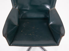 Green Leather Desk Chair