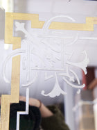 Ebonised Bass Ales Mirror