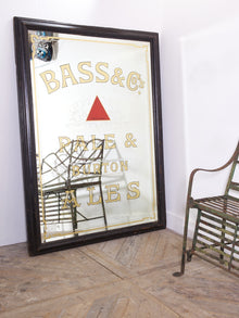 Ebonised Bass Ales Mirror