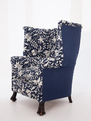 Blue Crewelwork Armchair