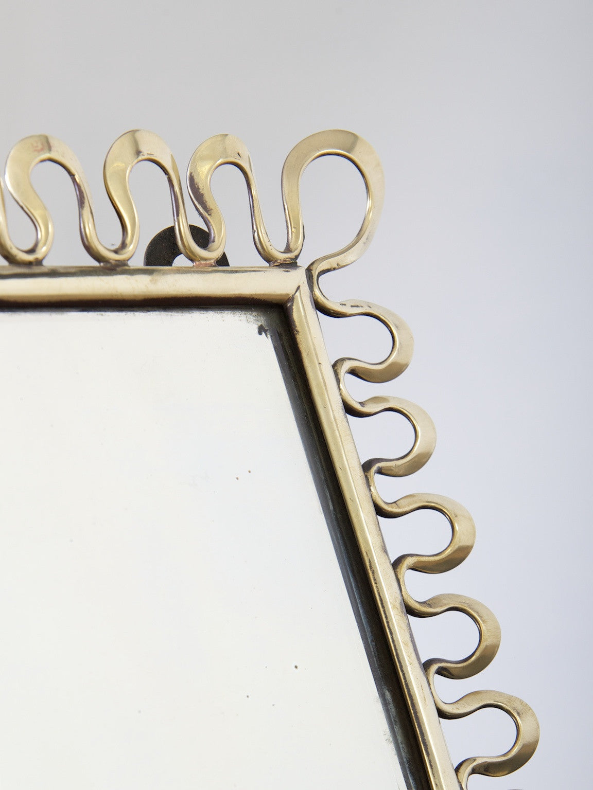 Brass Table Mirror