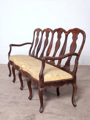 18th Century Colonial Chair Back Settee