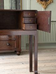 A George III Mahogany Cabinet on Stand