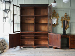 A George II Glazed Mahogany Bookcase