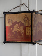 A Chinoiserie Tryptic Mirror
