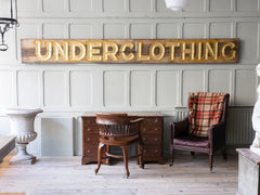 A 19th Century "Underclothing" Trade Sign