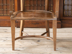 A 19th century Oak & Leather Desk Chair