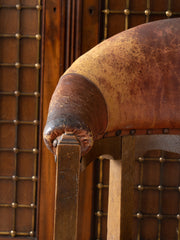 A 19th century Oak & Leather Desk Chair