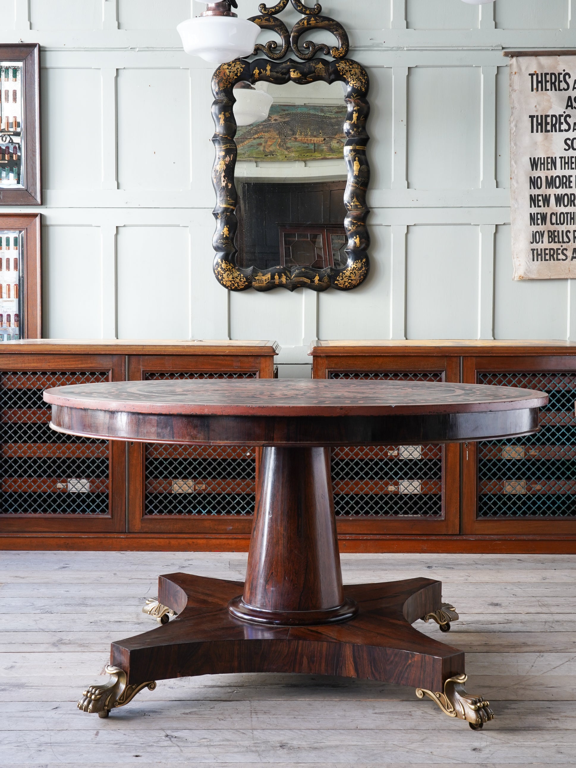A William IV Slate Top Centre Table