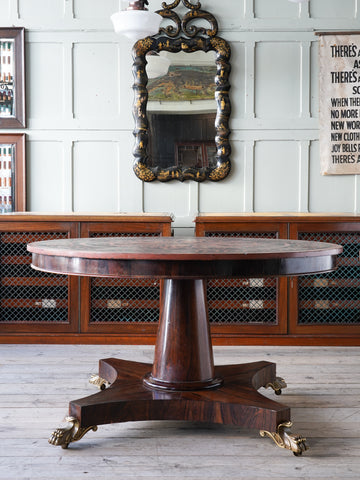 A William IV Slate Top Centre Table