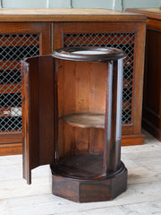 Faux Rosewood Column Pot Cabinet