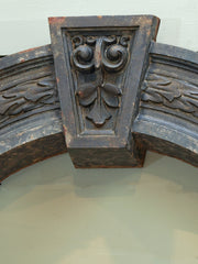 Arched 19th Century Cast Iron Door Pediment