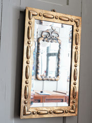 A Brass Repousse Arts & Crafts Mirror