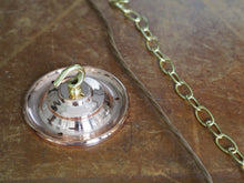 The Tomkin Opaline Glass Pendant in Polished Copper
