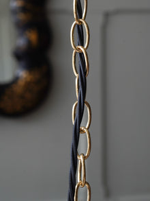 The Tomkin Opaline Glass Pendant in Polished Brass