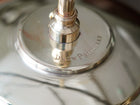 The Tomkin Opaline Glass Pendant in Polished Brass