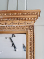 A Large Gilt Overmantel Mirror