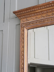 A Large Gilt Overmantel Mirror
