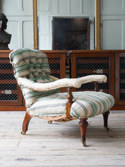 A Mid 19th Century Holland & Sons Open Armchair