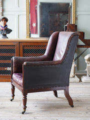 A William IV Leather Armchair