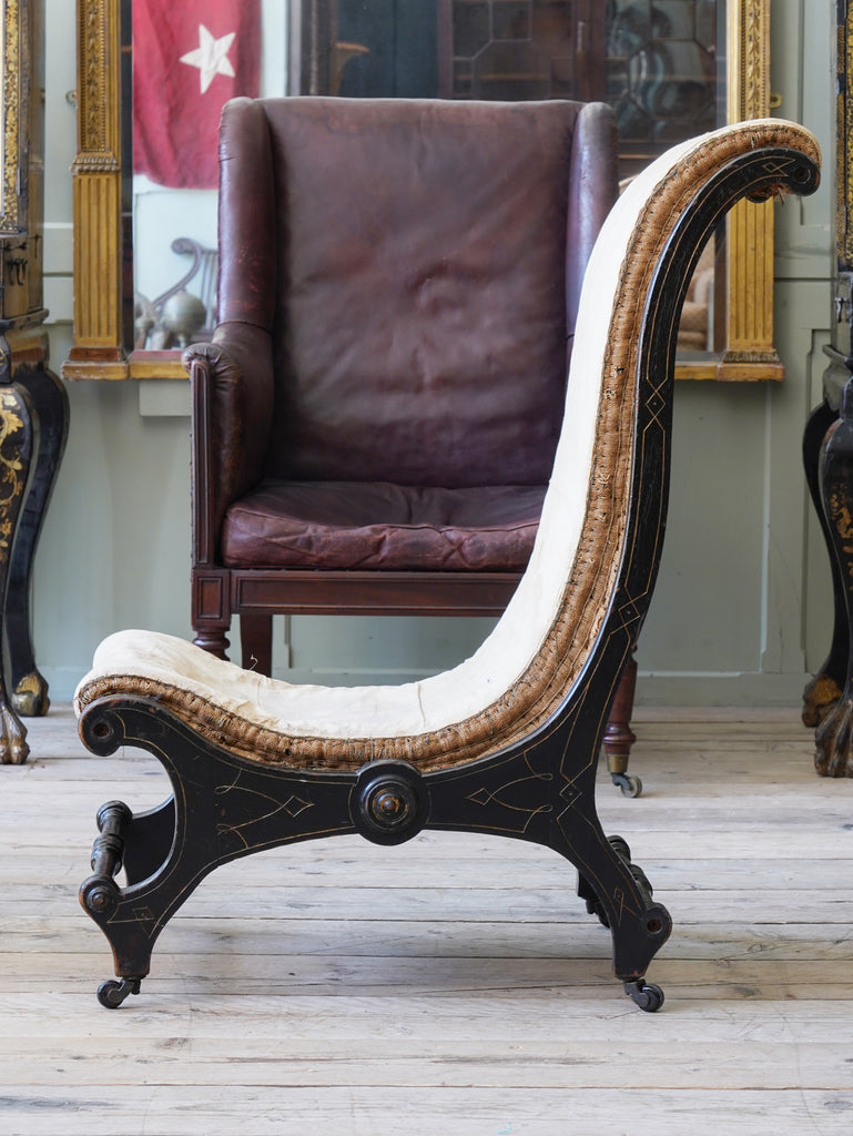 A 19th Century Aesthetic Movement Slipper Chair
