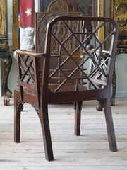 A George III Chippendale Chinese Design Arm Chair